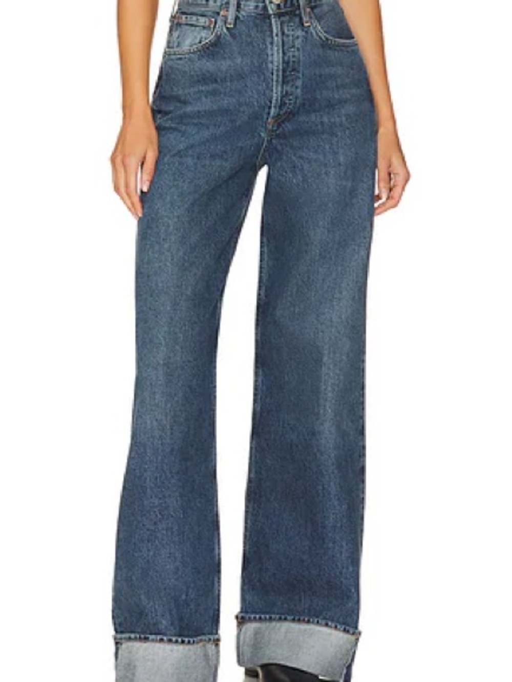 Agolde Dame High Rise Wide Leg Jean in Control NWT